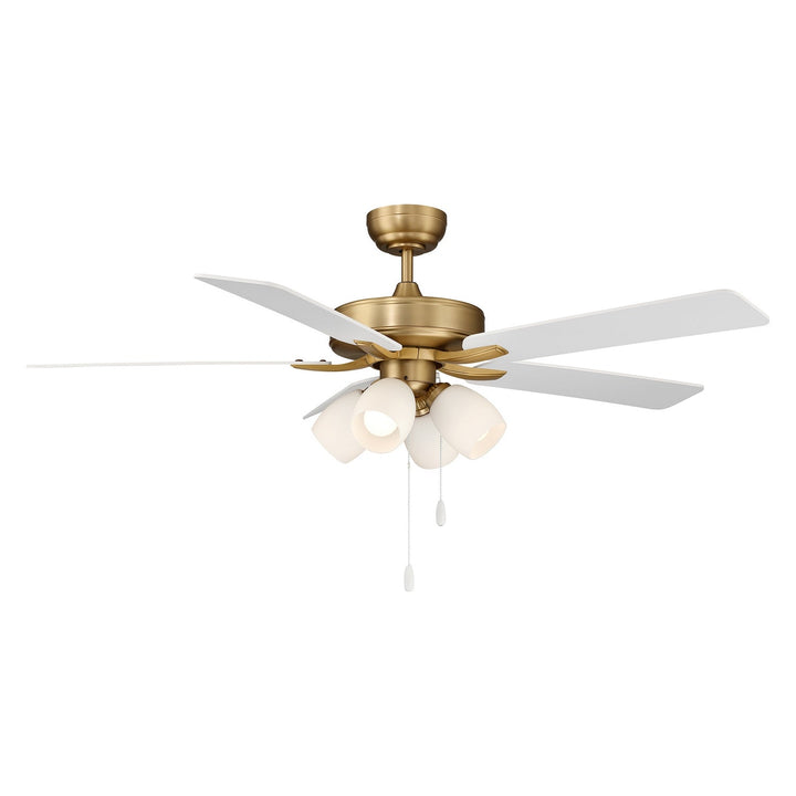 52" Ceiling Fan in Natural Brass Meridian