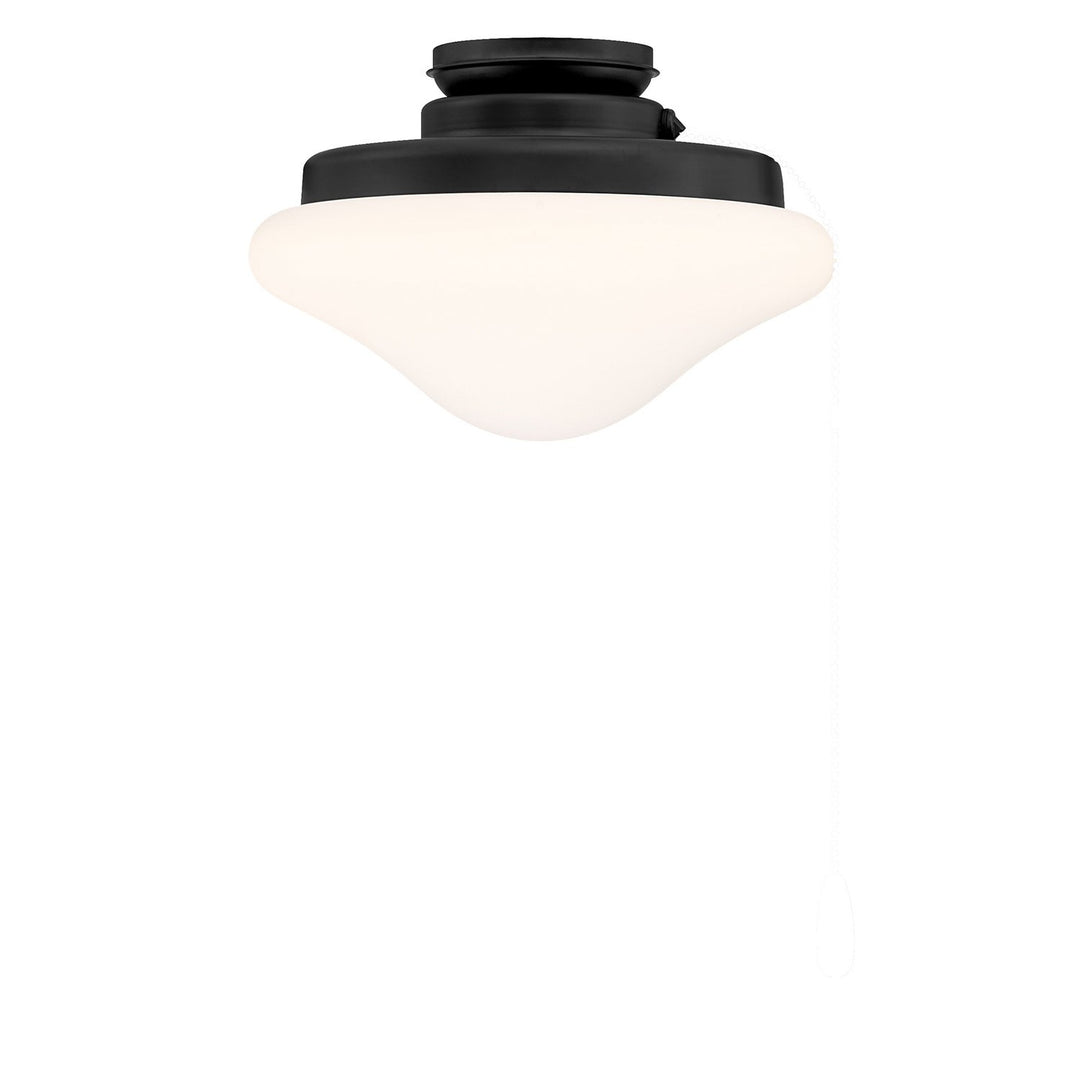 LED Fan Light Kit in Matte Black Meridian