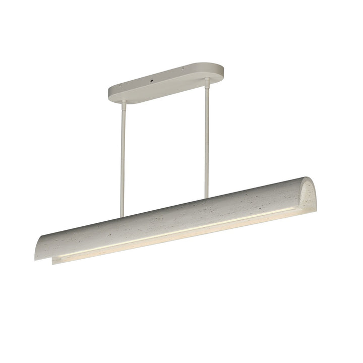 Matera LED Linear Pendant in Chaulk White ET2