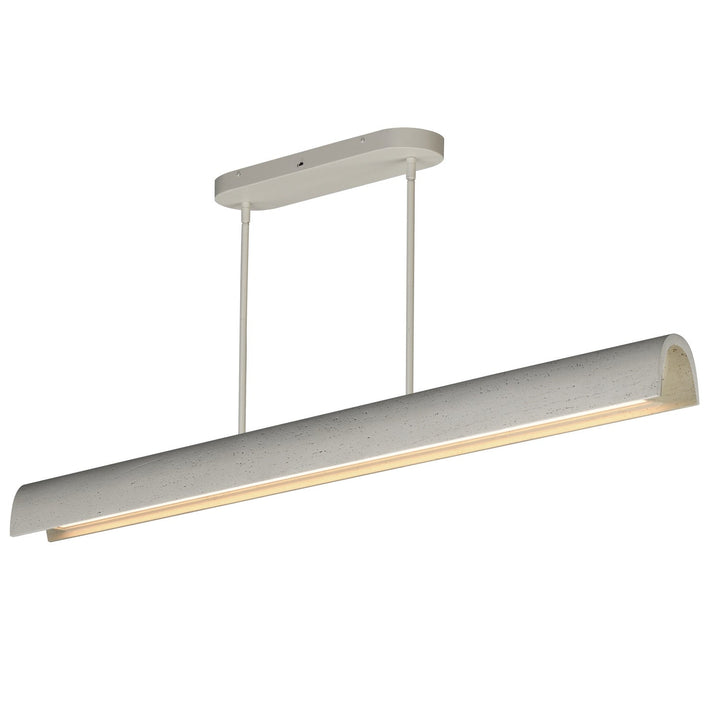 Matera LED Linear Pendant in Chaulk White ET2