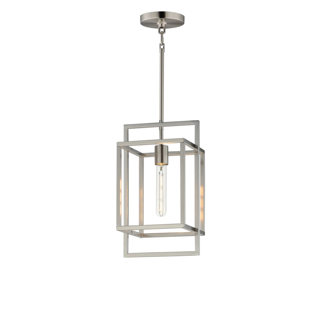 Maxim - 10411SN - One Light Pendant - Gridline - Satin Nickel