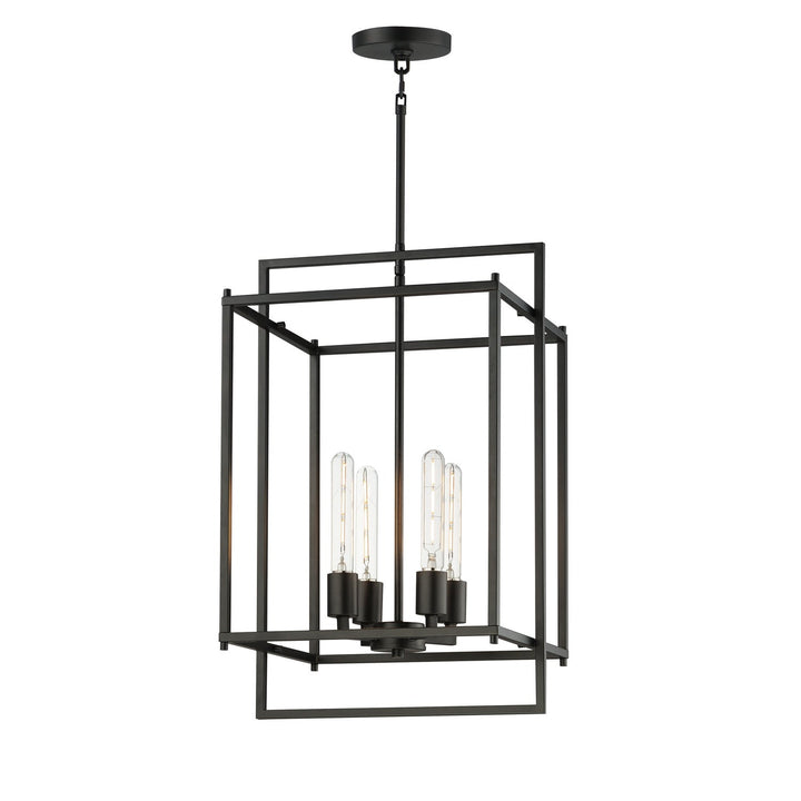 Maxim - 10412BK - Four Light Pendant - Gridline - Black