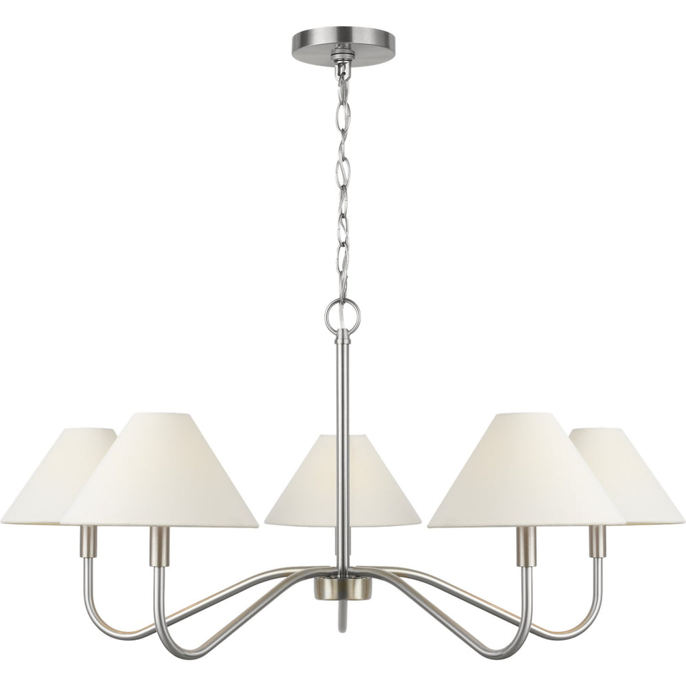 Visual Comfort Studio Canada - DJC1205BN - Five Light Chandelier - Eldon - Brushed Nickel