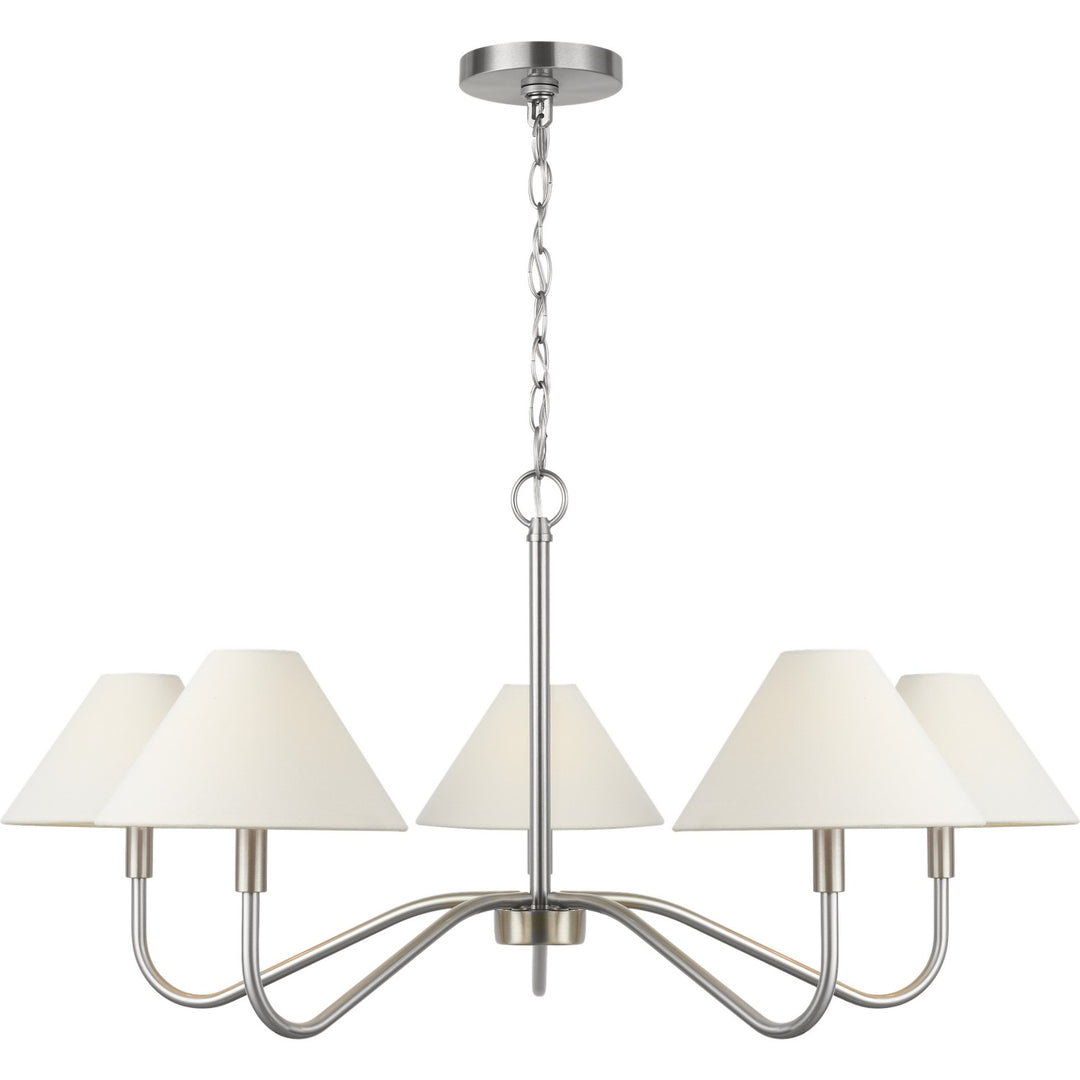 Visual Comfort Studio Canada - DJC1205BN - Five Light Chandelier - Eldon - Brushed Nickel