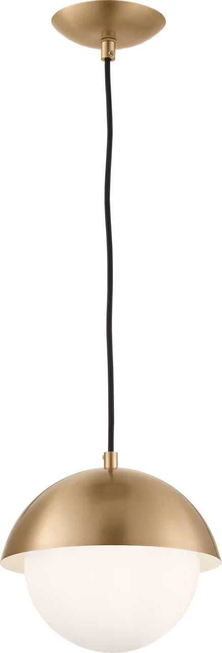Hyde One Light Pendant in Satin Brass Visual Comfort Studio Canada