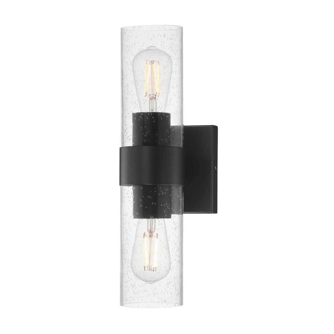 Maxim - 10462CDBK - Two Light Wall Sconce - Livingston - Black