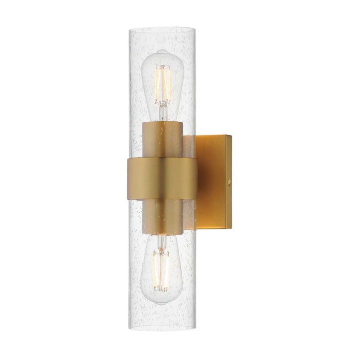 Maxim - 10462CDNAB - Two Light Wall Sconce - Livingston - Natural Aged Brass