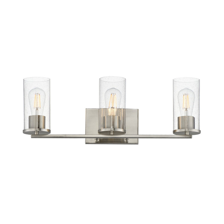 Maxim - 10463CDSN - Three Light Bath Vanity - Livingston - Satin Nickel