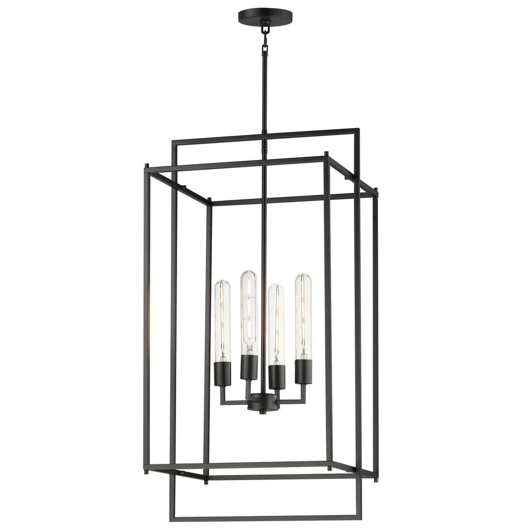 Maxim - 10413BK - Four Light Pendant - Gridline - Black
