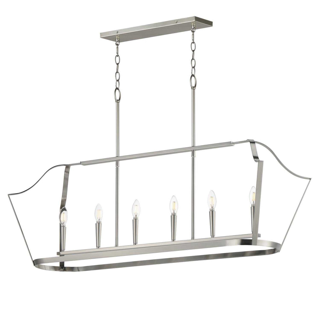 Maxim - 10427SN - Six Light Linear Pendant - Arden - Satin Nickel