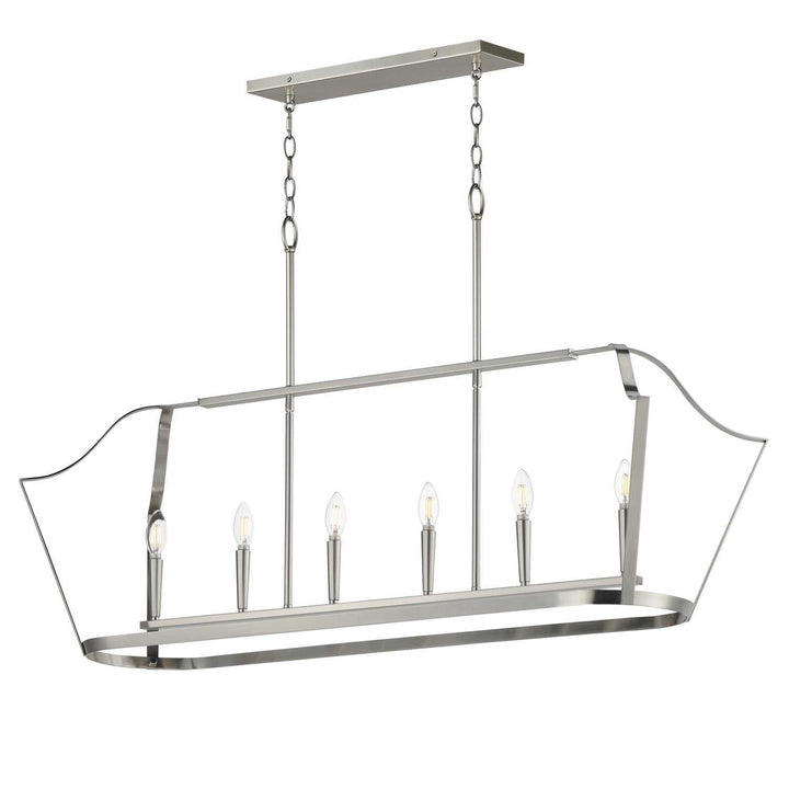 Maxim - 10427SN - Six Light Linear Pendant - Arden - Satin Nickel