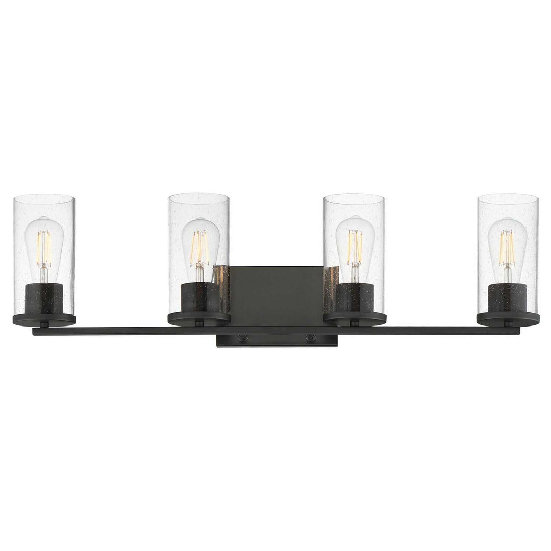 Maxim - 10464CDBK - Four Light Bath Vanity - Livingston - Black
