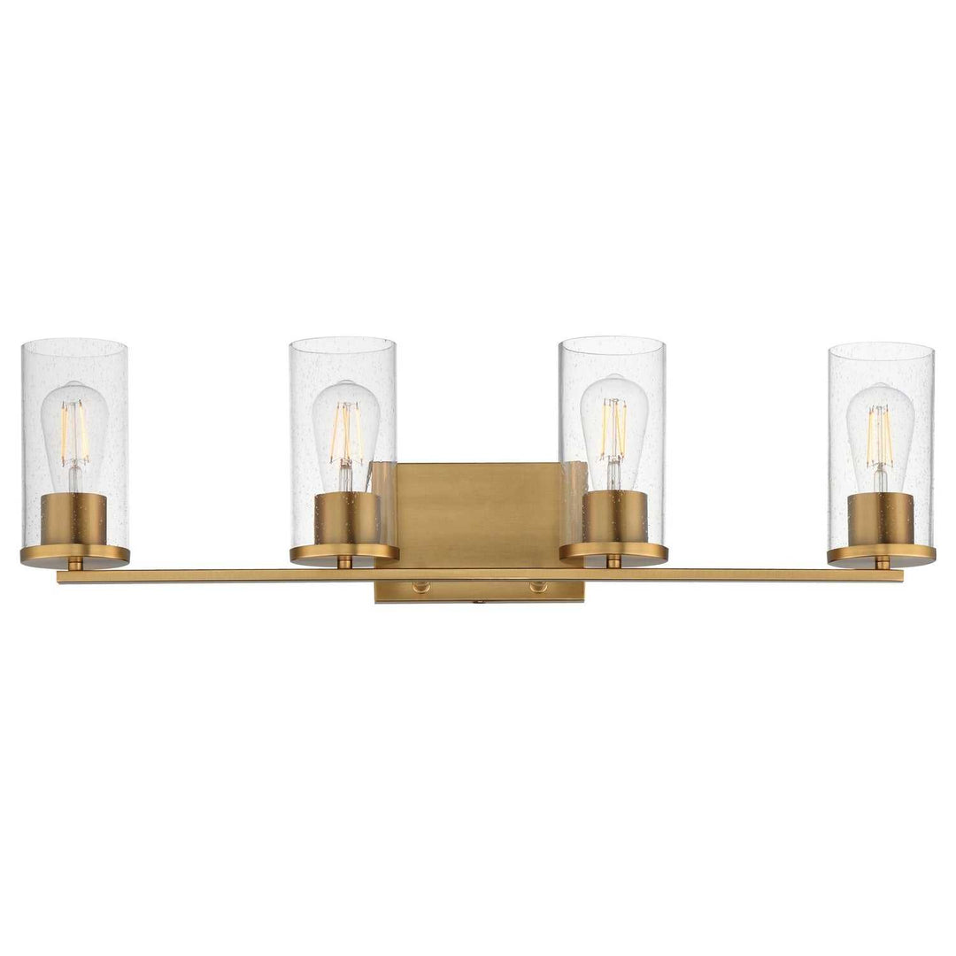Maxim - 10464CDNAB - Four Light Bath Vanity - Livingston - Natural Aged Brass