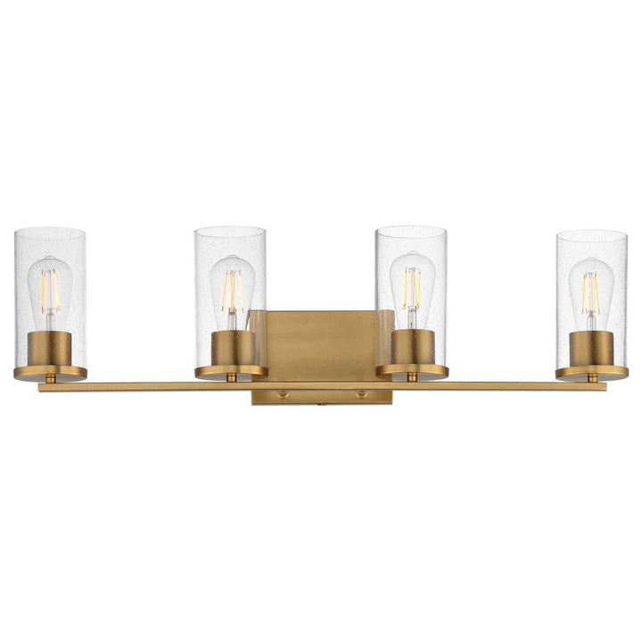 Maxim - 10464CDNAB - Four Light Bath Vanity - Livingston - Natural Aged Brass