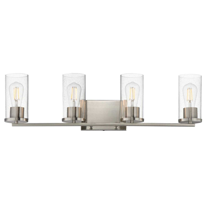 Maxim - 10464CDSN - Four Light Bath Vanity - Livingston - Satin Nickel