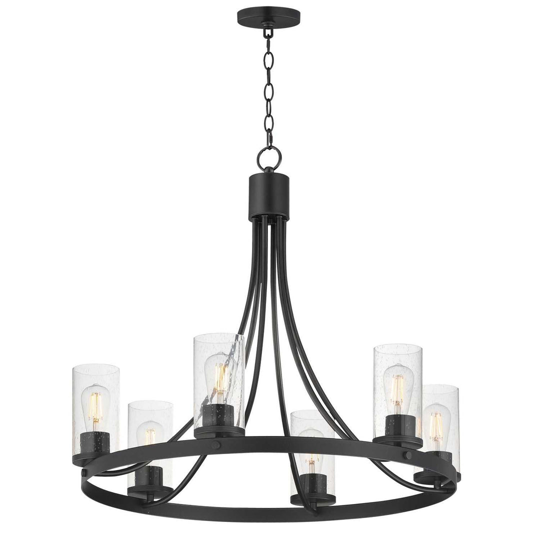 Maxim - 10466CDBK - Six Light Chandelier - Livingston - Black