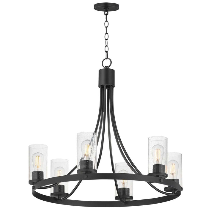 Maxim - 10466CDBK - Six Light Chandelier - Livingston - Black
