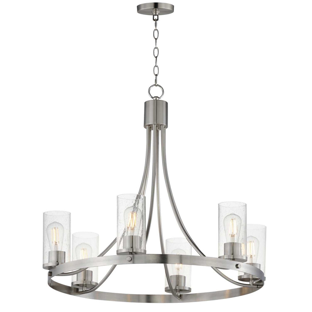 Maxim - 10466CDSN - Six Light Chandelier - Livingston - Satin Nickel