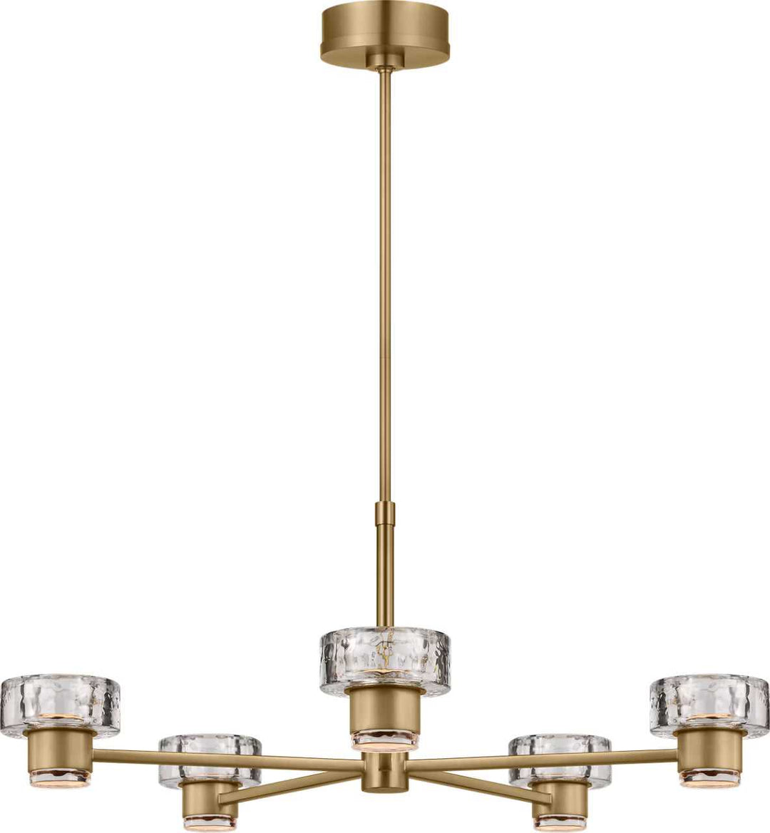 Holsted LED Chandelier in Estate Brass Visual Comfort Studio Canada