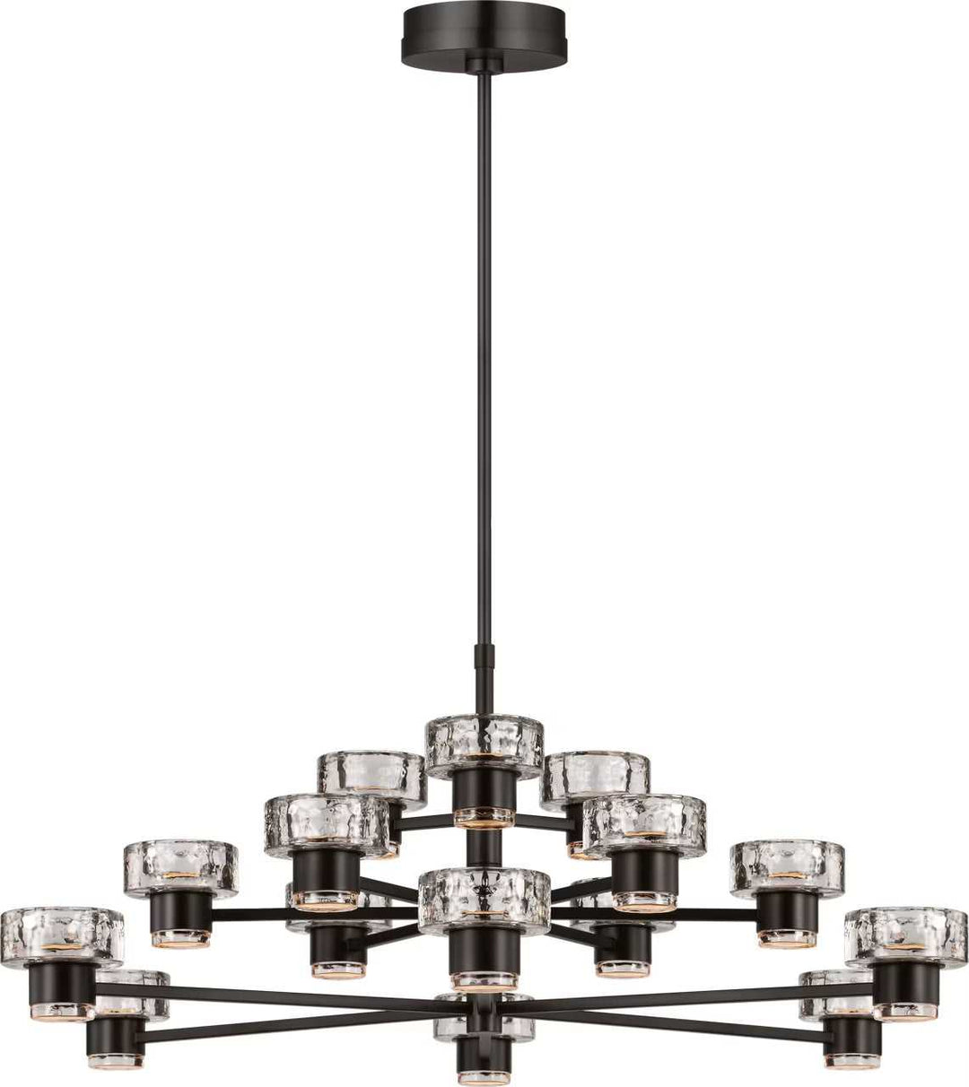 Holsted LED Chandelier in Aged Iron Visual Comfort Studio Canada