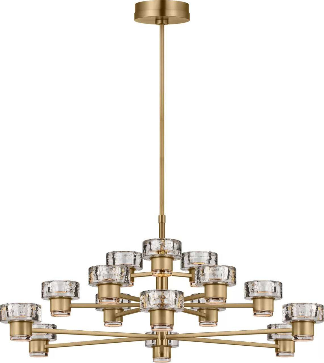 Holsted LED Chandelier in Estate Brass Visual Comfort Studio Canada