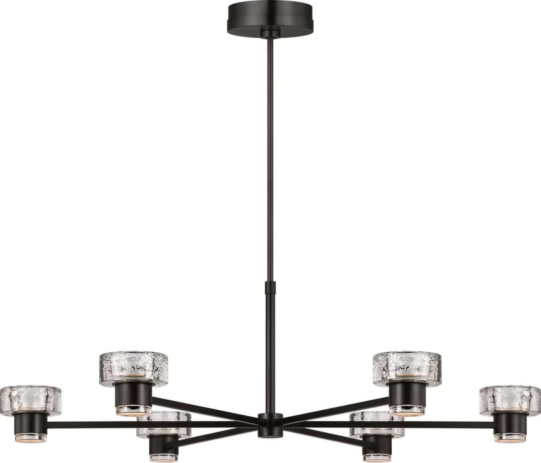 Holsted LED Chandelier in Aged Iron Visual Comfort Studio Canada