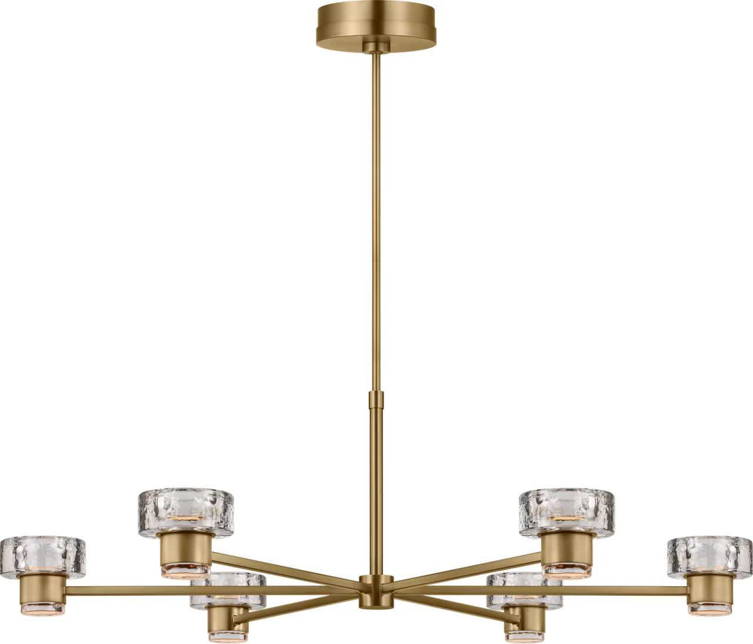 Holsted LED Chandelier in Estate Brass Visual Comfort Studio Canada