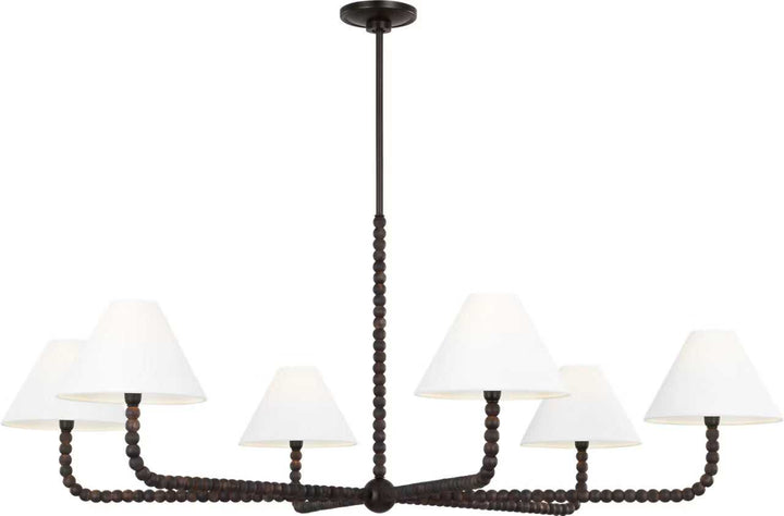 Visual Comfort Studio Canada - SCCHCCH113AIBAWWL - Six Light Chandelier - Fiona - Aged Iron