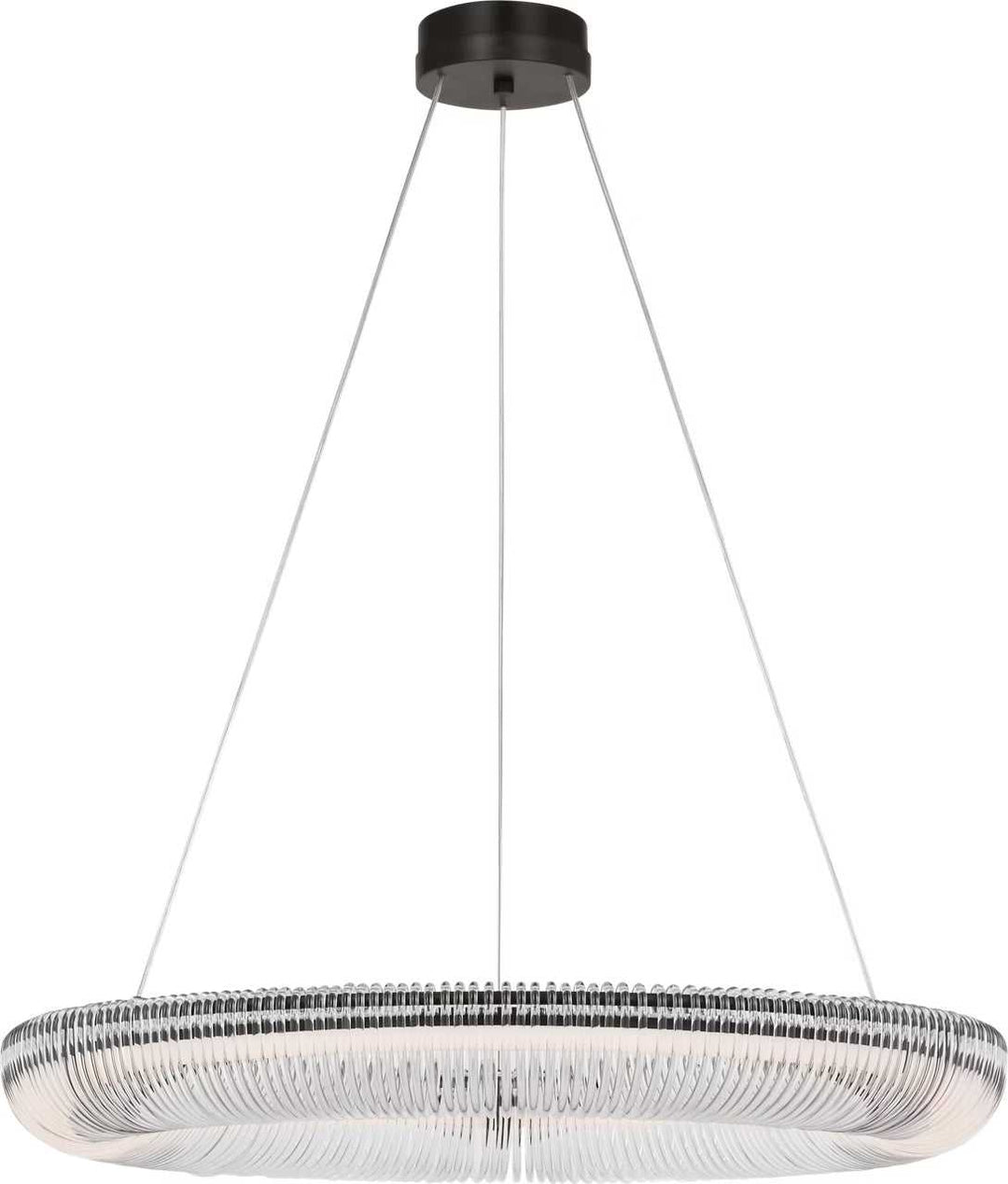 Pierce LED Chandelier in Aged Iron Visual Comfort Studio Canada