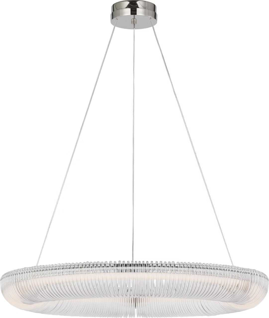 Pierce LED Chandelier in Polished Nickel Visual Comfort Studio Canada