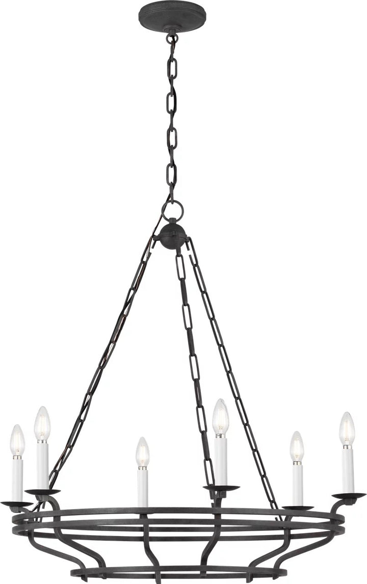 Visual Comfort Studio Canada - SCCHCCH119ITR - Six Light Chandelier - Brighton - Italian Rust