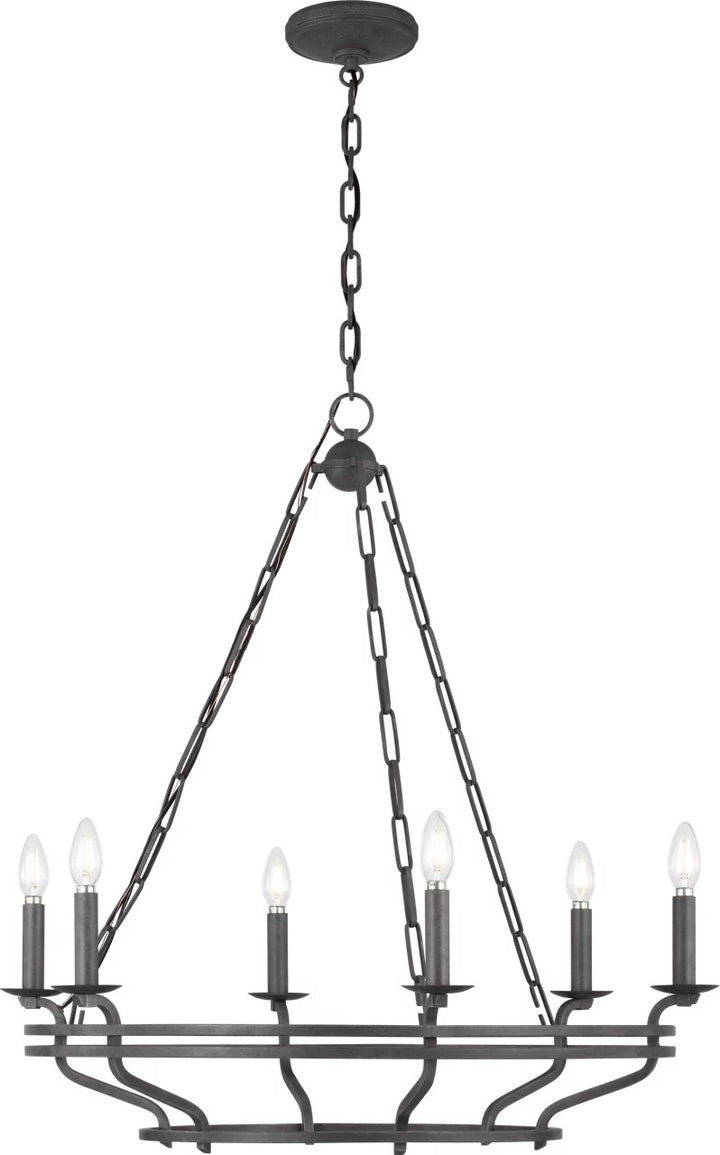 Visual Comfort Studio Canada - SCCHCCH119ITR - Six Light Chandelier - Brighton - Italian Rust