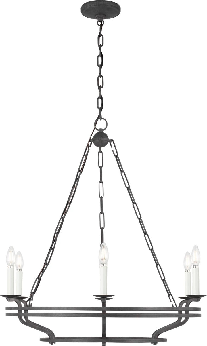 Visual Comfort Studio Canada - SCCHCCH119ITR - Six Light Chandelier - Brighton - Italian Rust