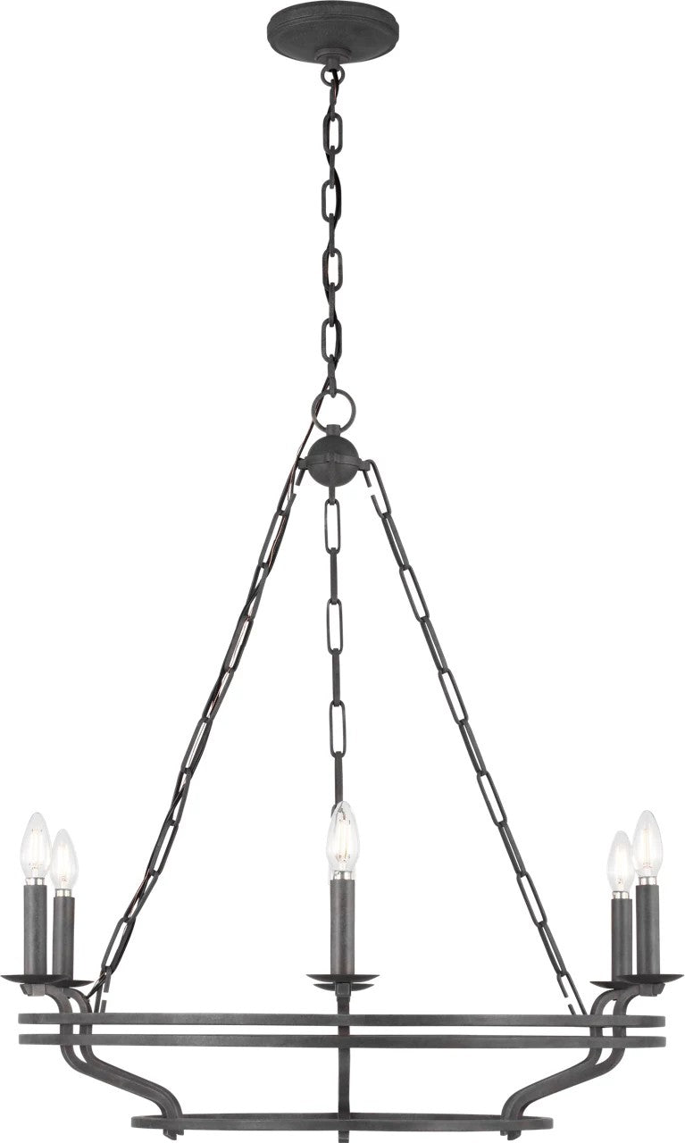 Visual Comfort Studio Canada - SCCHCCH119ITR - Six Light Chandelier - Brighton - Italian Rust