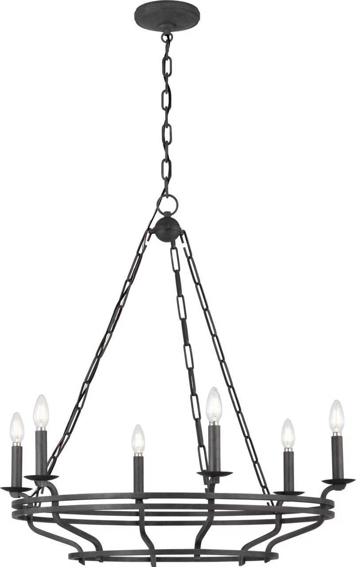 Visual Comfort Studio Canada - SCCHCCH119ITR - Six Light Chandelier - Brighton - Italian Rust