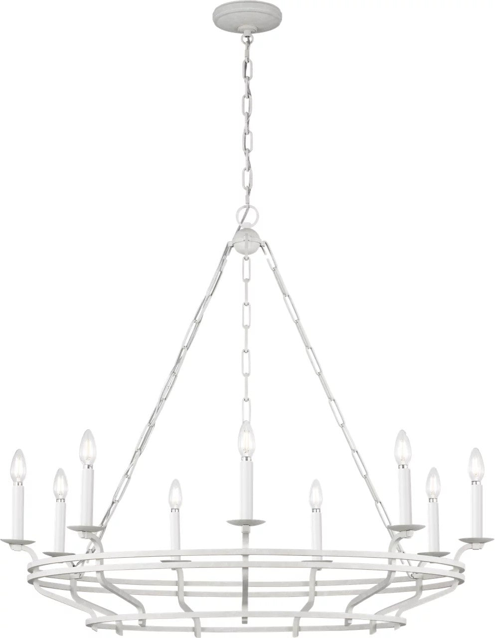 Visual Comfort Studio Canada - SCCHCCH120APL - Nine Light Chandelier - Brighton - Aged Pewter