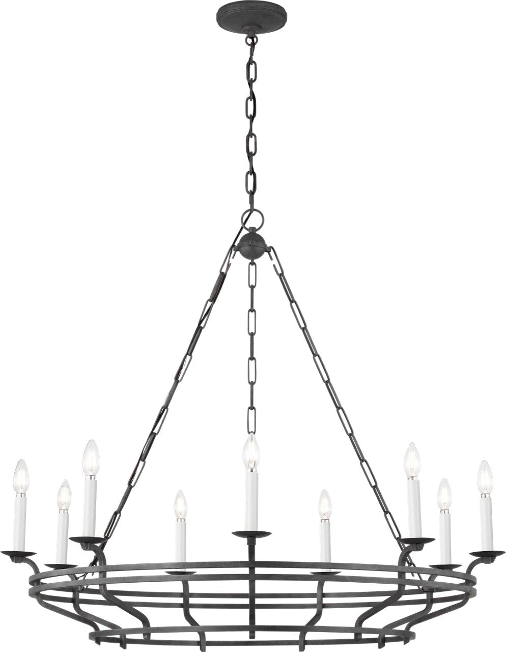 Visual Comfort Studio Canada - SCCHCCH120ITR - Nine Light Chandelier - Brighton - Italian Rust