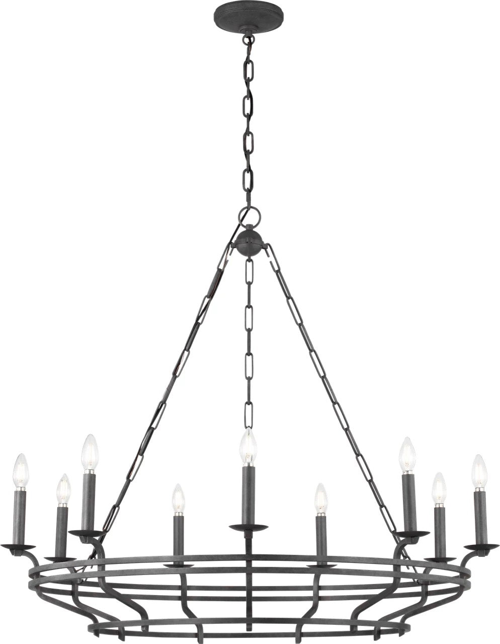 Visual Comfort Studio Canada - SCCHCCH120ITR - Nine Light Chandelier - Brighton - Italian Rust
