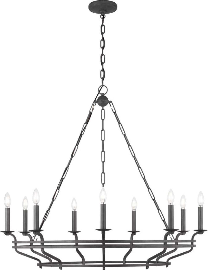 Visual Comfort Studio Canada - SCCHCCH120ITR - Nine Light Chandelier - Brighton - Italian Rust