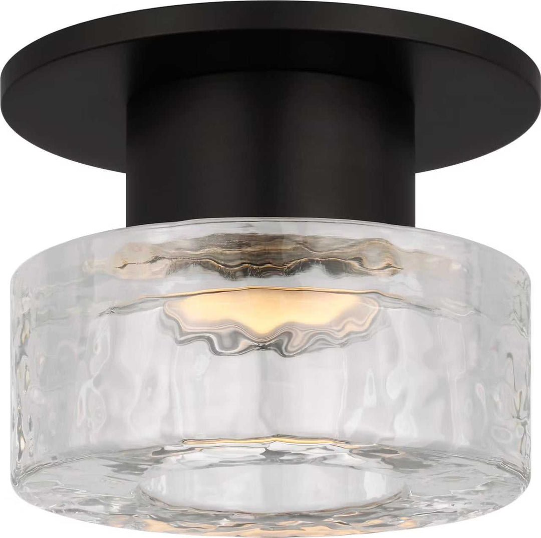 Holsted LED Flush Mount in Aged Iron Visual Comfort Studio Canada