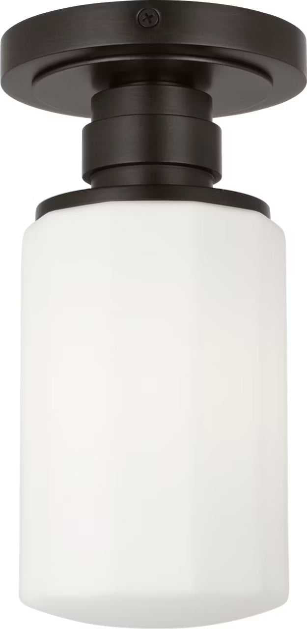 Fairfax One Light Flush Mount in Aged Iron Visual Comfort Studio Canada