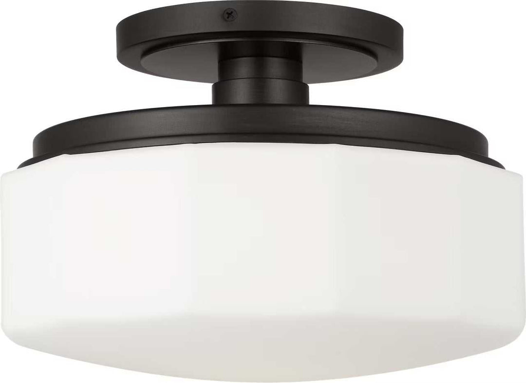 Fairfax One Light Flush Mount in Aged Iron Visual Comfort Studio Canada