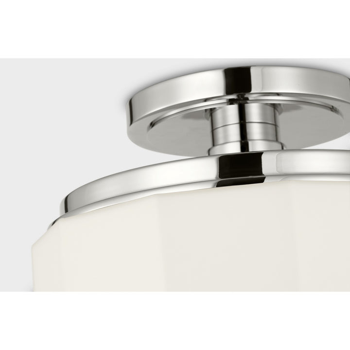 Visual Comfort Studio Canada - SCCHCFM107PNOEG - One Light Flush Mount - Fairfax - Polished Nickel