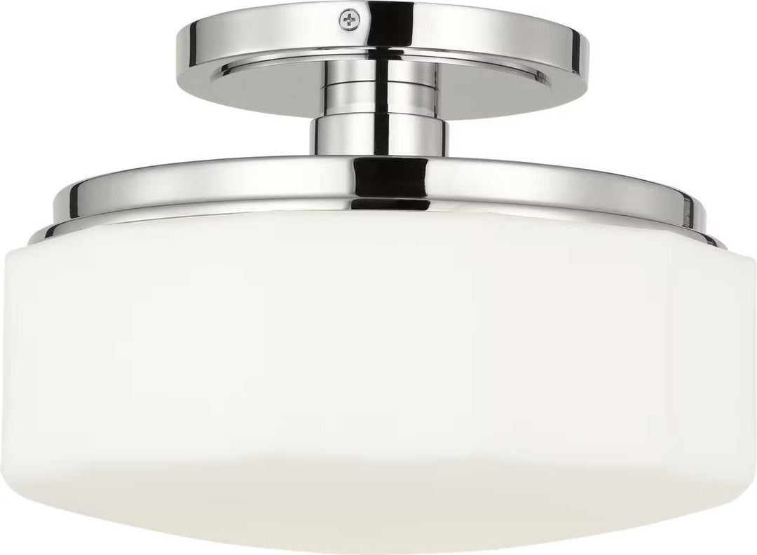 Fairfax One Light Flush Mount in Polished Nickel Visual Comfort Studio Canada