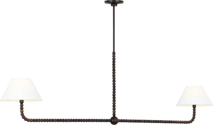 Visual Comfort Studio Canada - SCCHCLS114AIBAWWL - Two Light Linear Chandelier - Fiona - Aged Iron