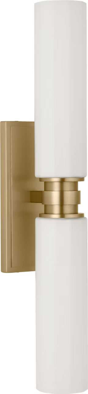 Fairfax Two Light Vanity in Estate Brass Visual Comfort Studio Canada
