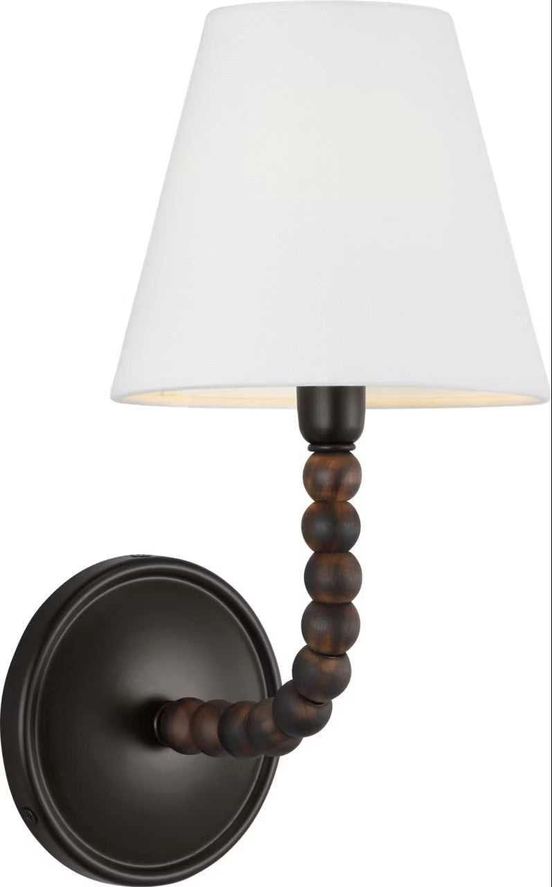 Fiona One Light Wall Sconce in Aged Iron Visual Comfort Studio Canada