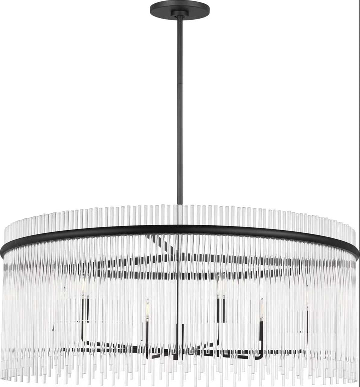 Visual Comfort Studio Canada - SCDJCH143MBKCAR - Six Light Chandelier - Finley - Midnight Black