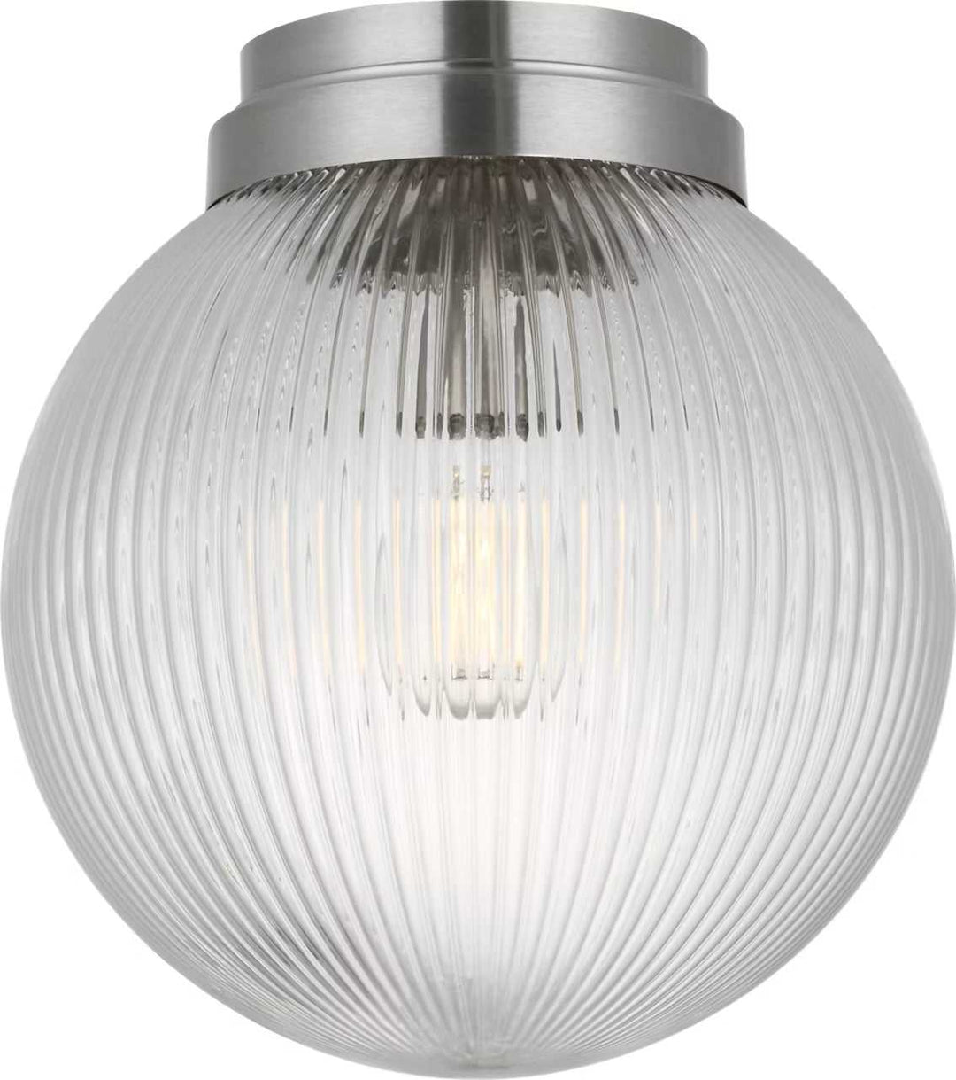 Preston One Light Flush Mount in Brushed Nickel Visual Comfort Studio Canada