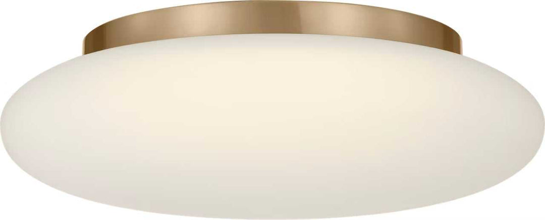 Amir LED Flush Mount in Satin Brass Visual Comfort Studio Canada